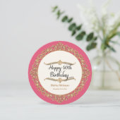 第40ハッピーバースデーパーティーお祝いラウンド招待状 招待状 (スタンド正面)