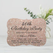 第40バラ金ゴールドグリッターファブグラム誕生パーティー 招待状 (スタンド正面)