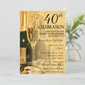 第40バースデーパーティ招待状 招待状 (スタンド正面)