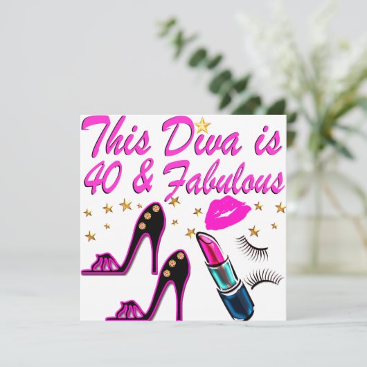 第40パーティーDIVA 招待状 (スタンド正面)