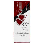 第40ルビー色の結婚記念日-ワイン ワインギフトバッグ (裏面)