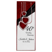 第40ルビー色の結婚記念日-ワイン ワインギフトバッグ (正面)