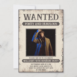 第40回おもしろいレトロヴィンテージ40年誕生日 招待状