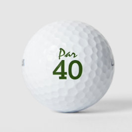 第40回のバースデーゴルファーのための第40パラゴルフ場 ゴルフボール