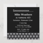 第40回サプライズ誕生日白黒レッドスターズ 招待状 (裏面)