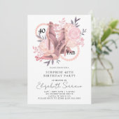 第40回サプライズ誕生日 |バラハイヒール 招待状 (スタンド正面)