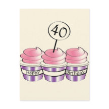 第40回バースデーカップケーキ