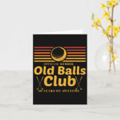 第40回バースデーゴおもしろいルフオールドクラブメンバーゴルファー カード (黄色い花)