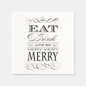 第40回バースデーディナー食べパーティードリンクとビーメリーブ スタンダードカクテルナプキン (正面)