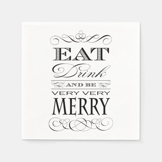 第40回バースデーディナー食べパーティードリンクとビーメリーブ スタンダードカクテルナプキン (正面)