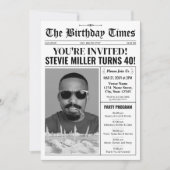 第40回バースデーニュース招待状付き シーズンカード (正面)