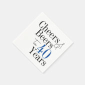 第40回バースデービールと応援タイポグラフィパーティー スタンダードカクテルナプキン (角)