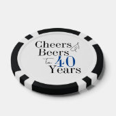 第40回バースデービールと応援タイポグラフィパーティー ポーカーチップ (シングル)