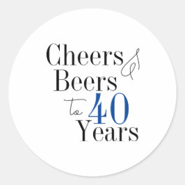 第40回バースデービールと応援タイポグラフィパーティー ラウンドシール