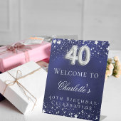 第40回バースデーブルー銀星ウェルカムパーティー 台座サイン