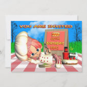 第40回バースデーBBQ招待状 招待状 (正面)