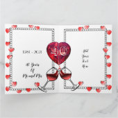 第40回パーソナライズされたルビー妻記念カード カード (内部)