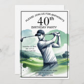 第40回パーティーゴルファーSports Parアダルトゴルフ 招待状 (正面/裏面)