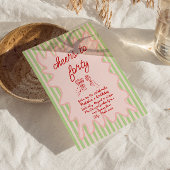 第40回ピンク色描のカラフル誕生日 招待状