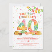 第40回フェスタ誕生日パーティーの招待状 招待状 (正面)