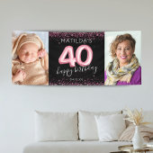 第40回ブラックピンクハッピーバースデーフォトバナー 横断幕