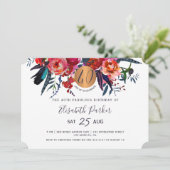 第40回ボホモダンフローラ水彩誕生日パーティー 招待状 (スタンド正面)