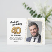 第40回モダン大人誕生日写真 サンキューカード (スタンド正面)