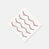 第40回ルビーの結婚記念日のナパーソナライズされたプキン スタンダードカクテルナプキン (角)