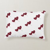 第40回ルビーの結婚記念日赤いハート風船 アクセントクッション (裏面)