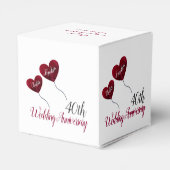 第40回ルビーの結婚記念日赤いハート風船 フェイバーボックス (裏面サイド)
