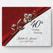 第40回ルビーフローラ結婚記念日 フォトプラーク (正面)