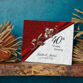 第40回ルビーフローラ結婚記念日 フォトプラーク (側面)