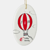 第40回ルビー熱気球記念日 セラミックオーナメント (右)