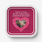 第40回ルビー記念写真赤いハート広場 ペーパープレート (正面)