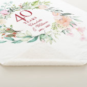 第40回ルビー記念結婚フローラ・ガーランド シェルパブランケット (3/4)