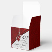 第40回ルビー赤と白グリッター記念日 フェイバーボックス (オープン)