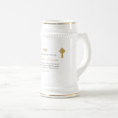 第40回叙事記念日パーソナライズされた聖なる書物、 経典 ビールジョッキ (正面右)