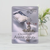 第40回叙事記念日招待状クロスホスト 招待状 (スタンド正面)