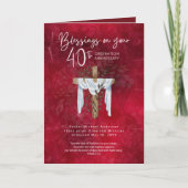 第40回叙勲記念牧師 カード (正面)