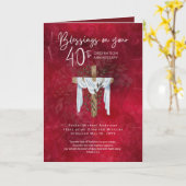 第40回叙勲記念牧師 カード (黄色い花)