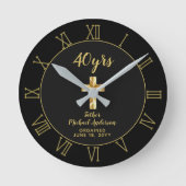 第40回叙勲記念祭司ゴールデンジュビリー ラウンド壁時計 (正面)