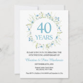 第40回結婚式青色野花祭 招待状 (正面)