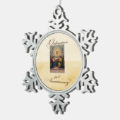 第40回聖霊祭壇の天使 スノーフレークピューターオーナメント (右)