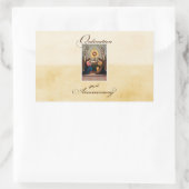 第40回聖霊祭壇の天使 長方形シール (バッグ)