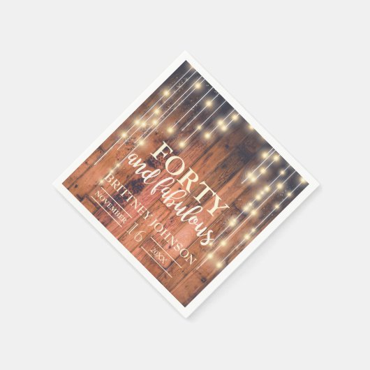 第40回茶素朴木灯誕生日 |ナプキンス スタンダードカクテルナプキン (角)