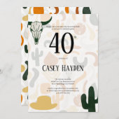 第40回西カウボーイハサボテン 招待状 (正面/裏面)