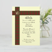 第40回誕生日パーティーフォーマルへの招待 招待状 (スタンド正面)