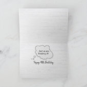 第40回誕生日ペリカンのユーモア カード (内部)