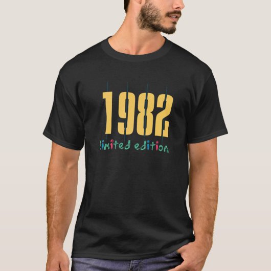 第40回誕生日レディースメンズ40年1982 14 Tシャツ (正面)