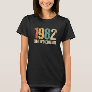 第40回誕生日レディースメンズ40年1982 15 Tシャツ